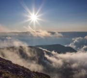 widok z babiej gory, beskidy